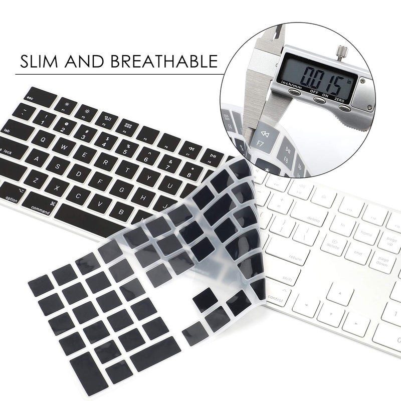 Allinside Black Cover for Apple iMac Magic Keyboard with Numeric Keypad MQ052LL/A A1843 US Layout - Image 4